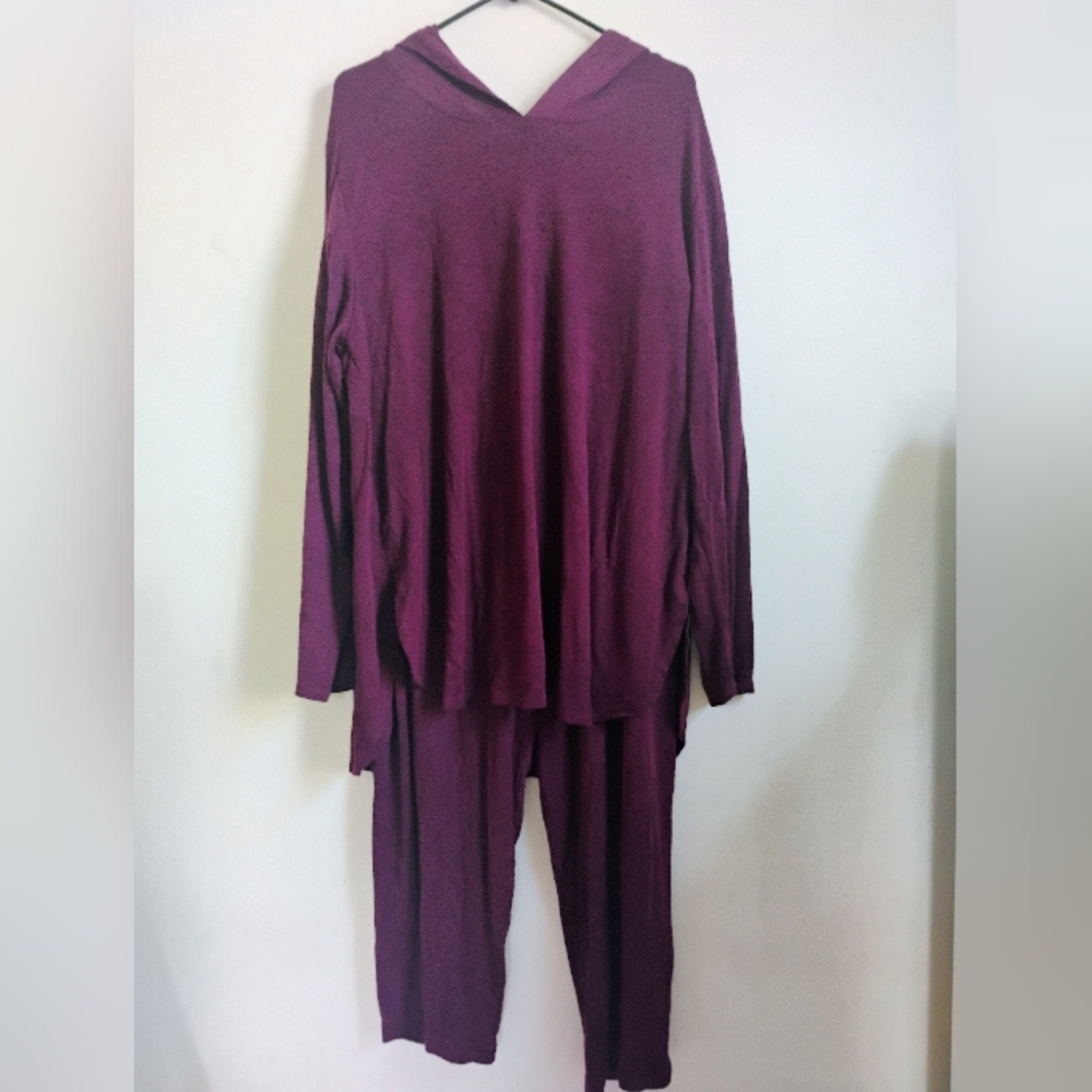 Alfani Intimates | Deep Purple Hooded Lounge Set | XXXL | EUC
